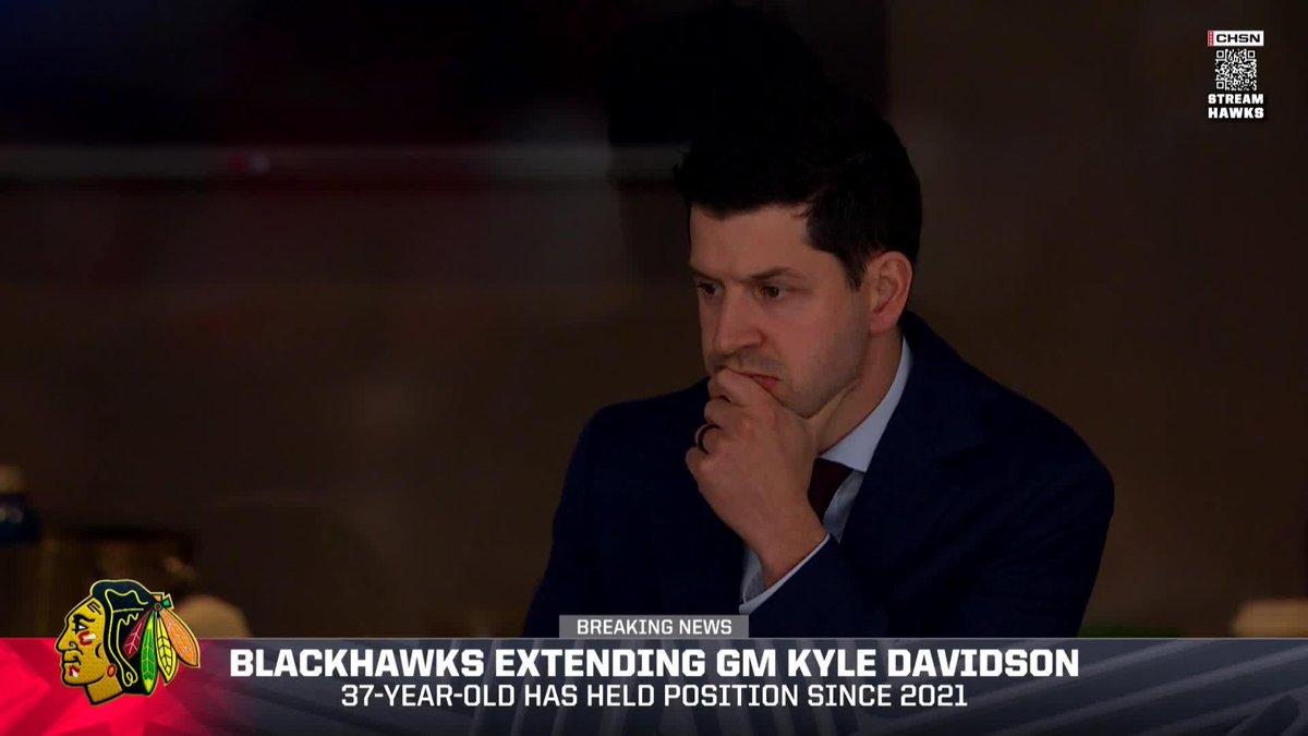 #Blackhawks Chairman and CEO Danny Wirtz announced that the team has extended GM Kyle Davidson: