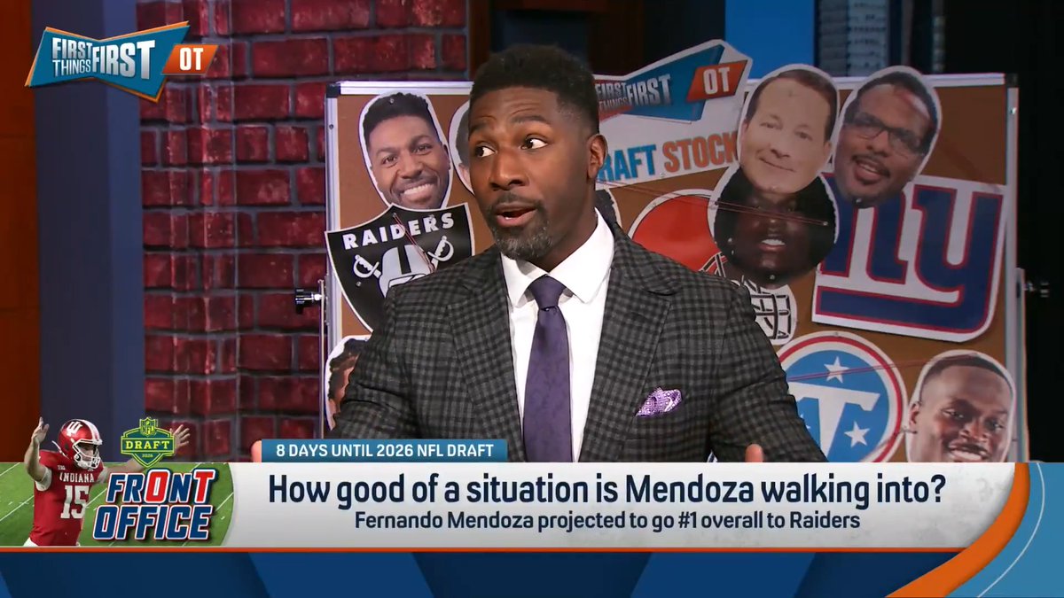 .Greg Jennings believes Fernando Mendoza is walking to a better situation now with the Raiders: "He has Kirk Cousins to learn the offense from. He has Brock Bowers and a center that can call out protections and eliminate off his plate right away."