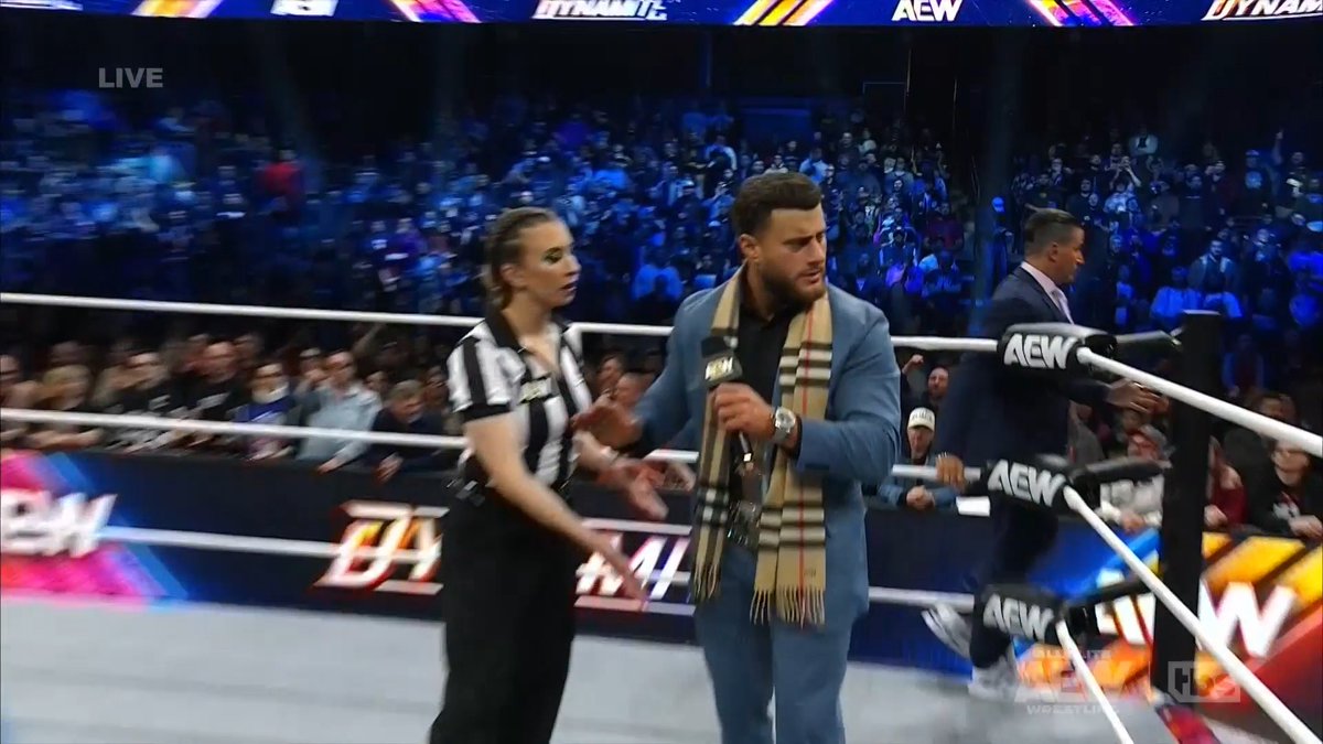 Bryan Danielson lets MJF know that he won't put the World Title on the line against Darby Allin now... HE WILL DO SO IN OUR MAIN EVENT! IF MJF BALKS HE WILL BE STRIPPED OF THE WORLD TITLE! #AEWDynamite Spring Break Thru is LIVE on TBS and HBO Max