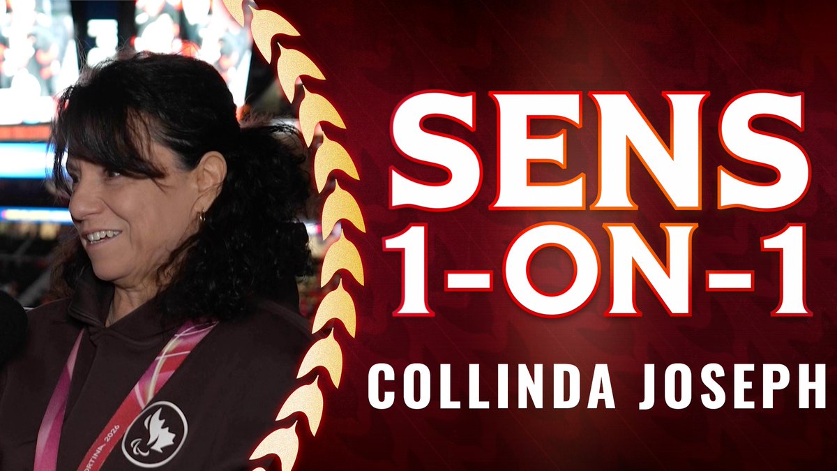 Prior to tonight's game, Jackson Starr had a chance to catch up with Paralympic gold medalist and Ottawa's own Collinda Joseph on her experience in Milan as well as the excitement building as she gears up for the #Sens playoff run!