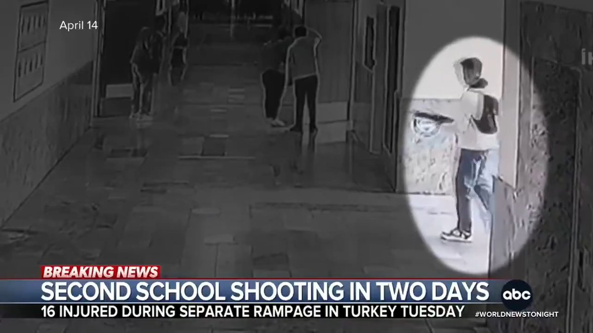 A 14-year-old student armed with five guns and seven magazines opened fire inside two classrooms in Turkey, killing at least nine people and wounding more than a dozen. It marks the country's second school shooting in two days. James Longman reports.
