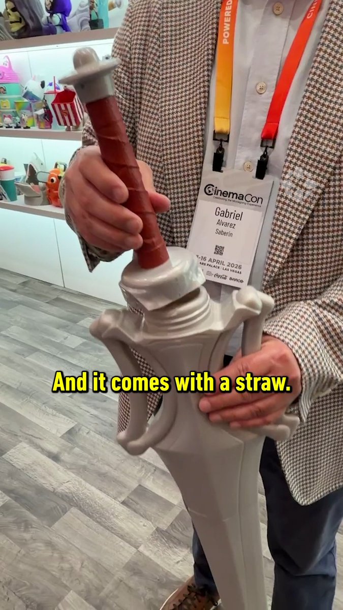 This is He-Man's Power Sword... for soda! #CinemaCon2026