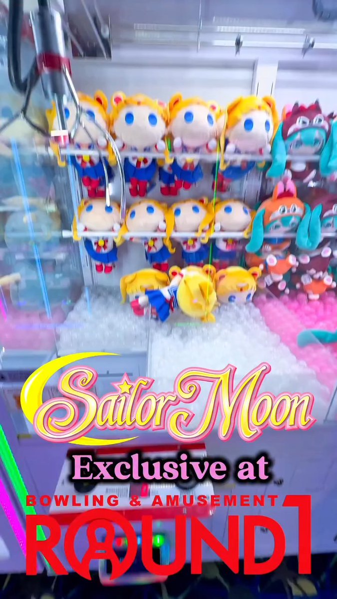🌙✨ Calling all Sailor Scouts! Sailor Moon is waiting for you in the crane machines! Don't let the Dark Kingdom claim her, head to Round1 NOW and take home exclusive Sailor Moon plushies! Don't miss out! Drop a ⭐ if you're rushing to Round1 with your squad to win Sailor Moon! 📸📽️ : @sailor_bratzilla (via IG) #R1FanRepost --- Want a chance to be featured? Tag us Round1 Bowling & Arcade or #round1usa --- Click the link to check out more crane items! #Round1USA #round1 #cranegames #SailorMoon #clawmachinewins #winner