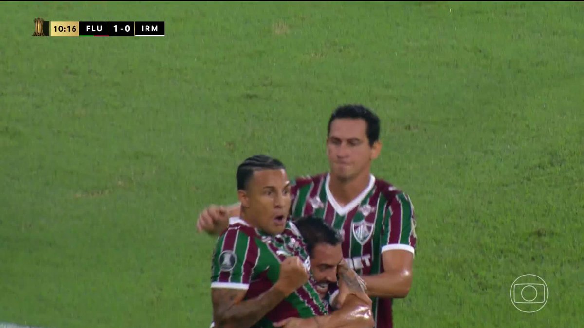 O gol de Guilherme Arana. Fluminense 1x0 Independiente Rivadavia. 🎥 TV Globo 📺 | ge