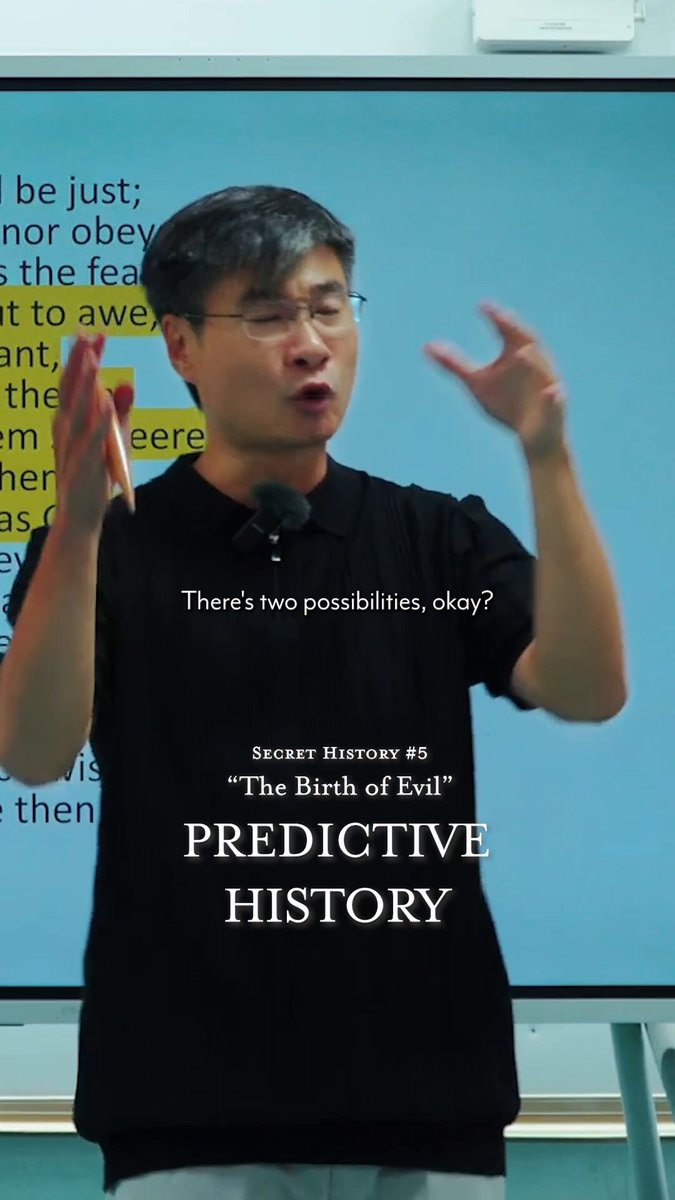 In his fifth "Secret History" talk, Jiang Xueqin discusses Adam and Eve and explains how Milton's Paradise Lost reveals hidden secrets of the universe. All lectures are available in full on YouTube.