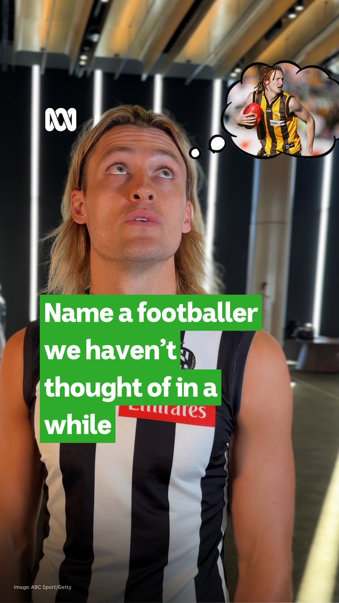 Name a footy player we haven't thought of in a while... Some deep cuts here from the AFL captains! 😅 Hear every AFL match, live and ad-free, on ABC listen: