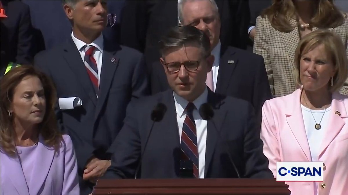 Q: "What more can the House do to protect staffers who work in this building?" Johnson: "The question is what more can the House do to protect staffers from predators...we'll bring exact punishment on those who violate that sacred obligation they have."