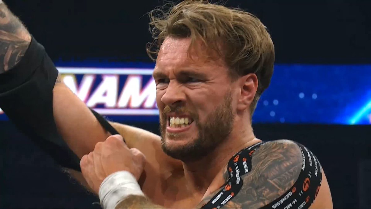 HECHICERO REVERSED THE HIDDEN BLADE AND NEARLY BROKE OSPREAY’S NECK AGAIN.