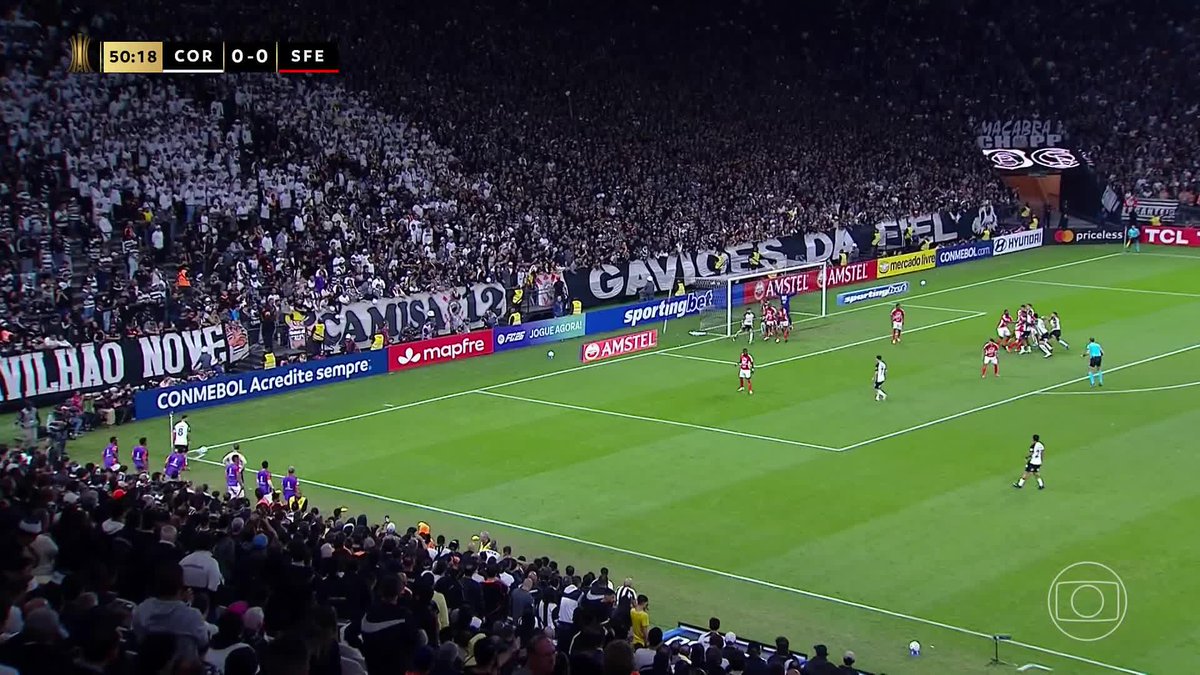 O gol de Raniele. Corinthians 1x0 Independiente Santa Fe. 🎥 TV Globo | ge