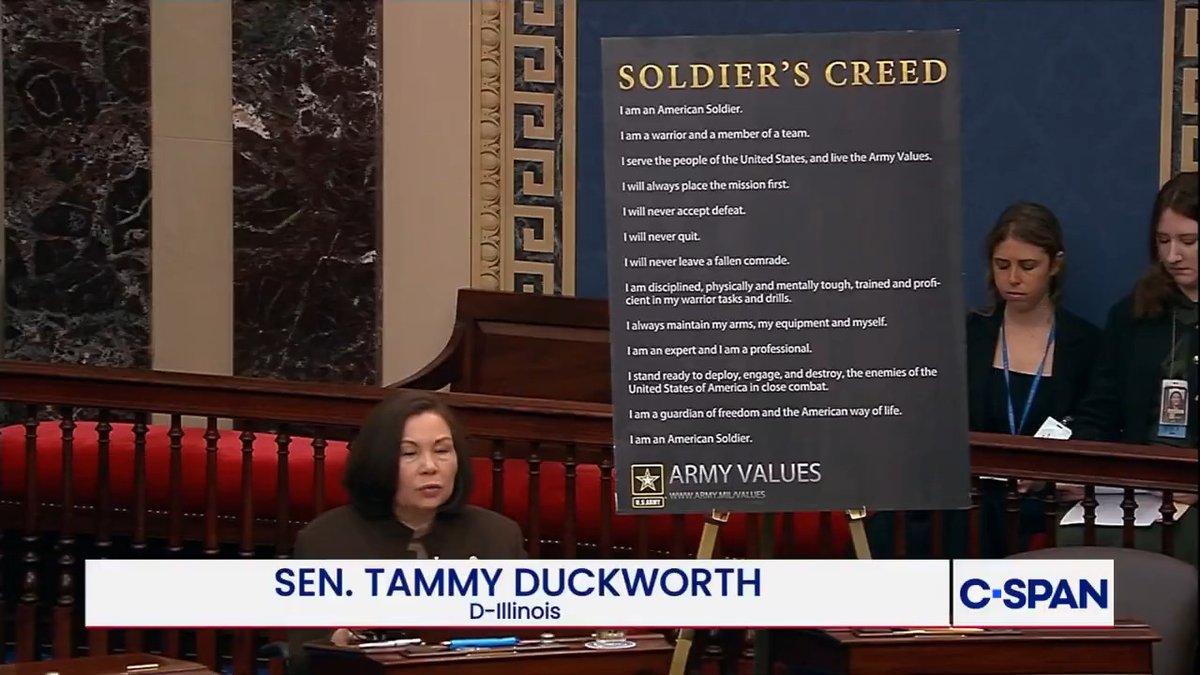 Sen. Duckworth: "I'm here to call bullsh*t on the President of the United States."