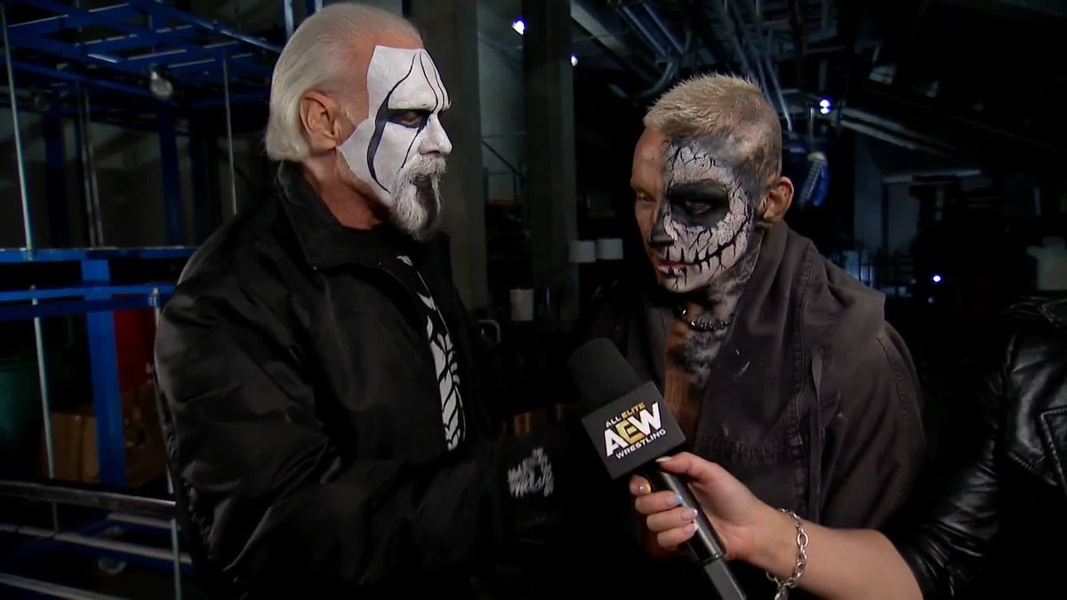 “This isn’t showtime… THIS IS YOUR TIME!” The legend Sting delivers final words of motivation to DARBY ALLIN ahead of his #AEW World Championship match! Watch #AEWDynamite LIVE on TBS &amp; HBO Max