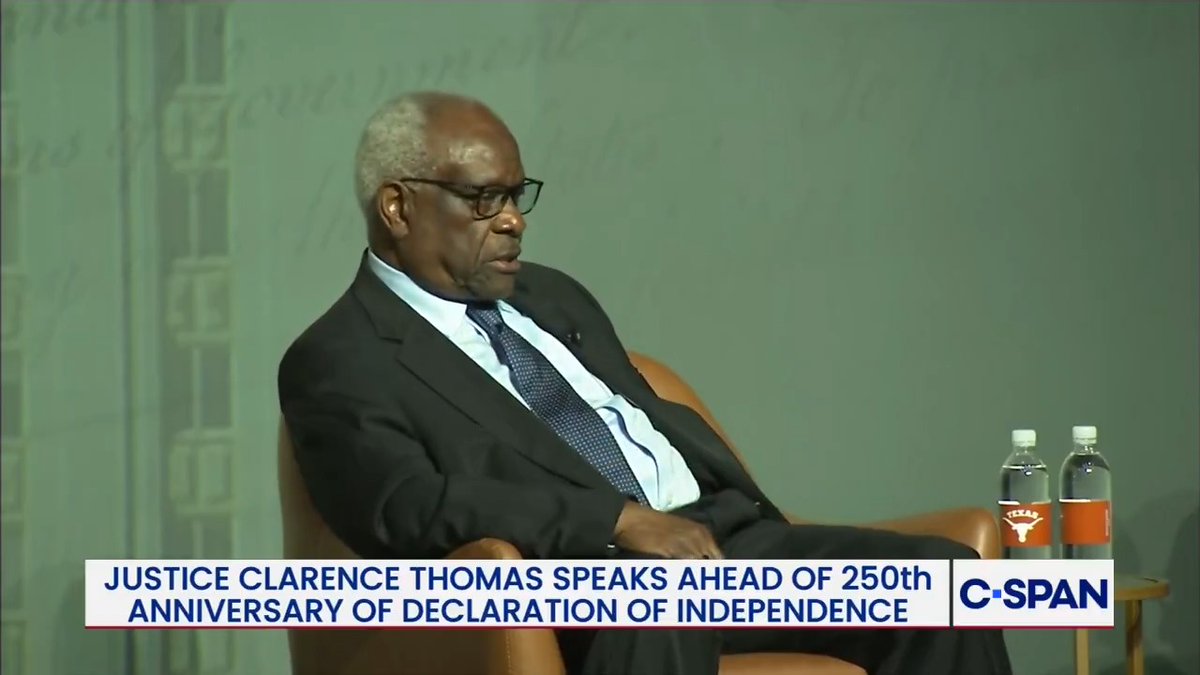 Justice Clarence Thomas on rebuilding public trust in government: "I think if we don't stand up and take ownership of our country, and take responsibility for it, we are slowly letting others control how we think and what we think."
