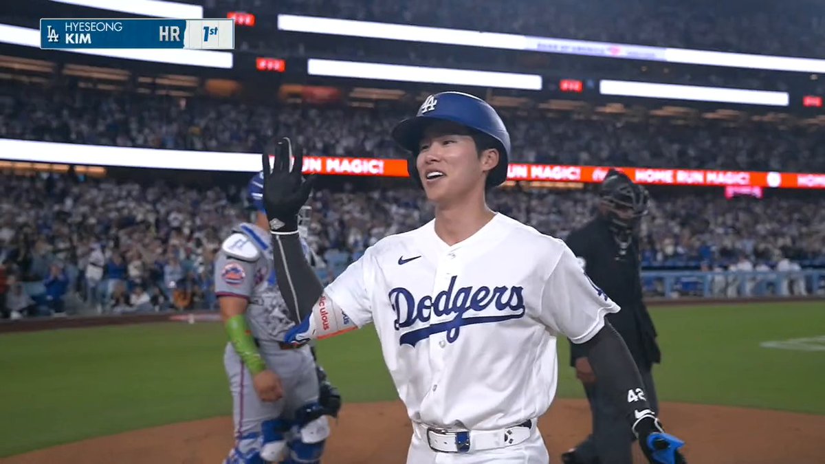 Hyeseong Kim with his first homer of the season ๐ฅ Watch Mets-Dodgers on ESPN and the ESPN App ๐ฟ
