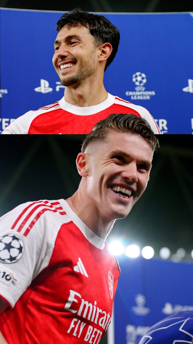 The Arsenal squad were all jokes when Martin Zubimendi was given the Player of the Match award 😆 ‘Zubiiii’ ↳ UEFA Champions League. Live & Exclusive on Stan Sport. #StanSportAU #UCL