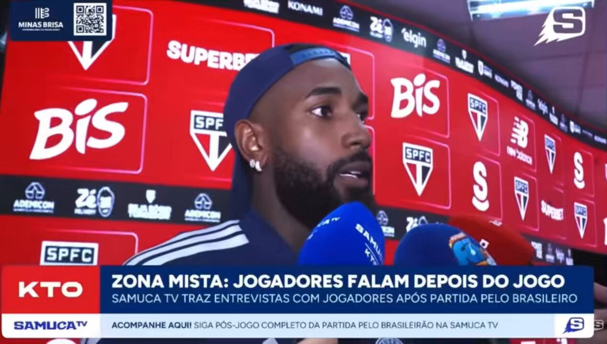a entrevista do gerson apos um jogo que ele n foi bem e o goleiro abaixo so fez 1 defesa no jogo 🎥samucatv