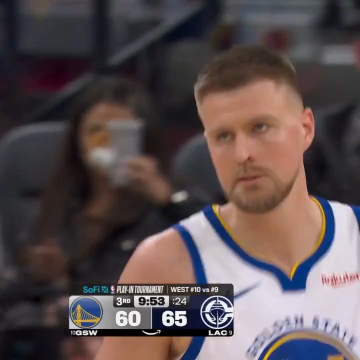 Kristaps knocks it down 👌 📺 NBA on Prime