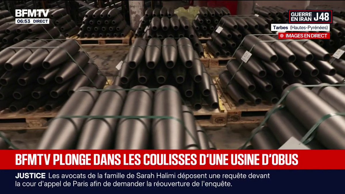 💬 "On envisage cette année d'en produire 120.000" ➡️ Aux Forges de Tarbes, la production d'obus s'accélère pour répondre aux besoins de l'armée française et ukrainienne