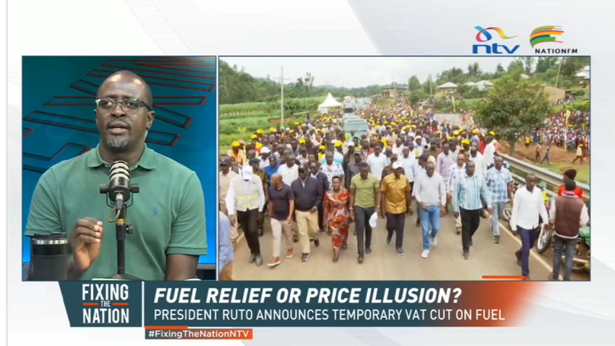 Eric Latiff: VAT from 16% to 13% to 8% in less than 24 hours? President Ruto is directly to blame for the confusion and mishandling of the fuel crisis. #FixingTheNationNTV @nationfmke @ericlatiff @mariambishar @officialjmbugua