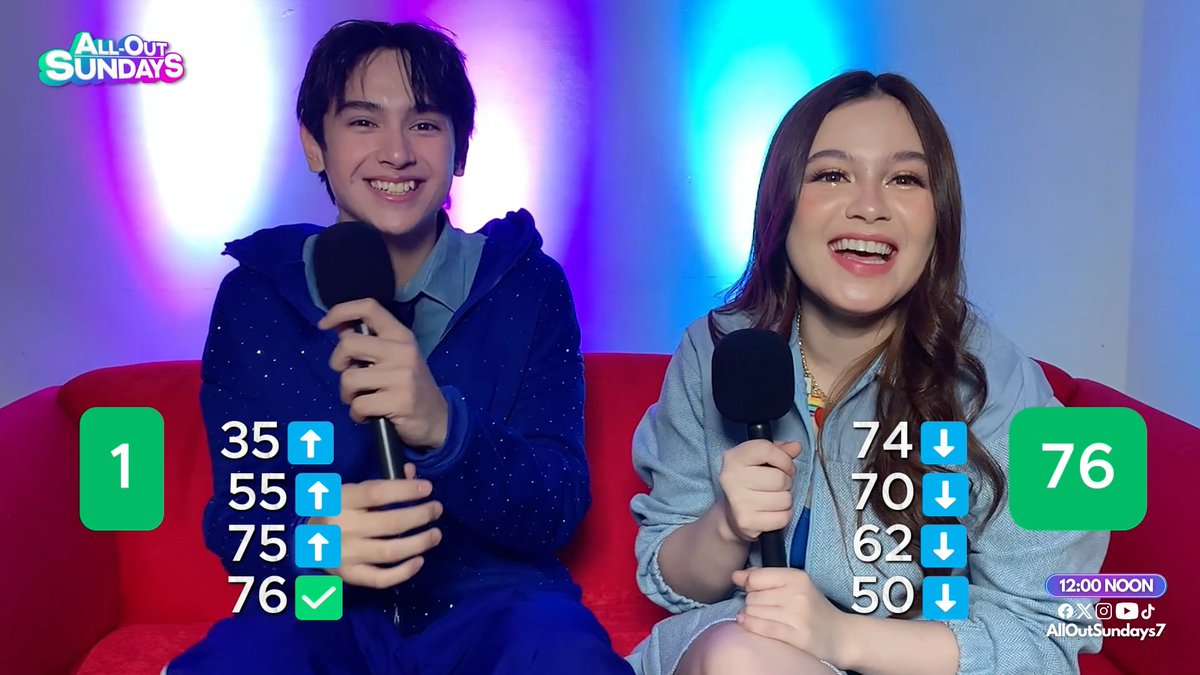 CONFIRMED! INTERLINKED TALAGA ANG MINDS NG AFAM SIBLINGS 😎 Watch PBB 2.0 2nd Big Placers, #HeathJornales and #KrystalMejes, play "Guess the Number" challenge dito sa #AllOutSundays exclusives! 💙💛🎉