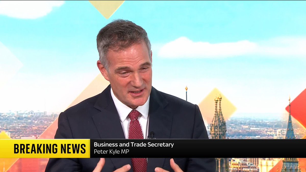 "We have busted a gut to get growth in our economy" Business and Trade Secretary Peter Kyle says it is a positive that the UK economy grew by 0.5% in February, but highlights "real frustration" that this trajectory could be hindered by the Iran War