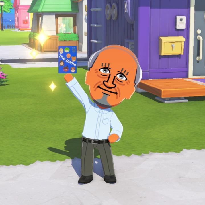 He finally got the game! #TomodachiLife: Living the Dream is out now on Nintendo Switch!