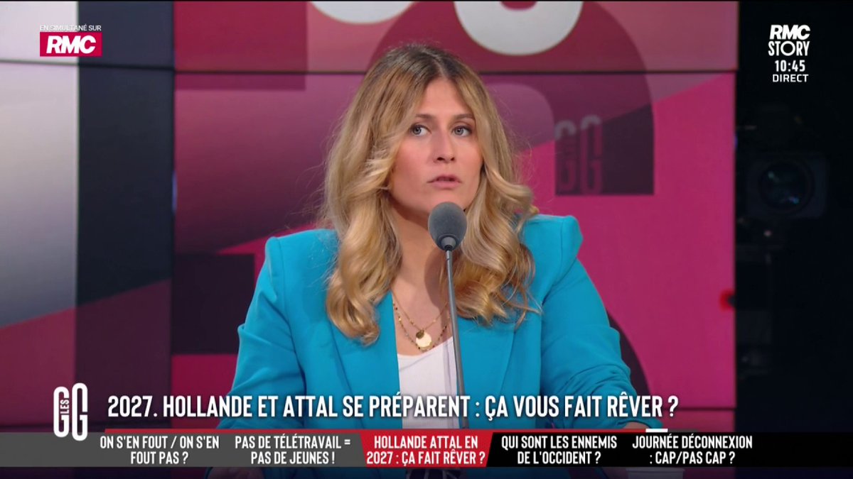 🗣️ Flora Ghebali : "François Hollande en 2027, c'est mon rêve ! Il a été un bon président. Il a inversé la courbe du chômage." #GGRMC