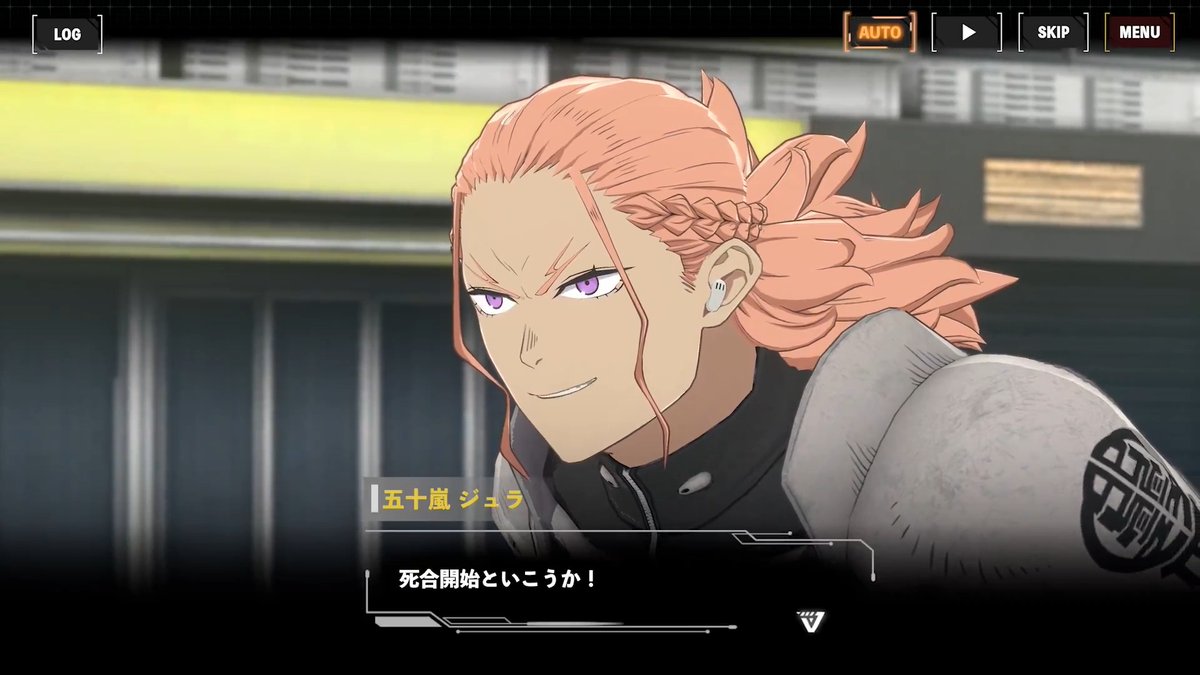 ◤ #怪獣8号 THE GAME 番外イベント［灼熱の姉妹愛］ 先行カット公開 ◢ 葵とハルイチの転属先でもある、 第２部隊の隊長を務める 「五十嵐ジュラ（CV #甲斐田裕子）」。 防衛隊屈指の女傑は、 豪快な戦い方で、単身で本獣を討つ！ 番外イベントは4月20日(月)配信。 #怪獣8G