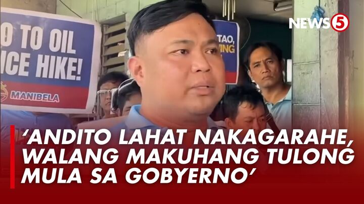 ‘’DI N’YO PINAPALAMON ANG MGA KASAMAHAN NAMIN PARA YURAK-YURAKAN NINYO’ Naging emosyonal si Manibela Chairman Mar Valbuena matapos umanong murahin at pagbantaan ang isa nilang miyembro sa loob ng isang tanggapan ng local government unit (LGU). Ayon kay Valbuena, pinilit umano ang naturang driver na itigil ang kanilang welga at bumalik sa pasada sa kabila ng isinagawang transport strike. | via #MOJO Francis Rivera