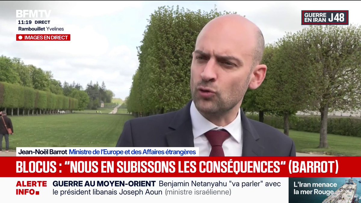 Semaine impaire pour Jean-Noël Barrot qui veut « impérativement » un cessez le feu au Liban sinon… Ben sinon rien.
