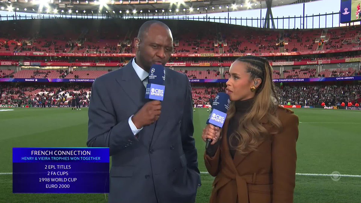 🎙️ Patrick Vieira: “I have a question for Micah, what kind of glasses are you wearing?” 🗣️ Micah Richards: “Awww! They’re normal glasses, they’re not sunglasses.” 🎙️ Patrick Vieira: “Ah, okay. It doesn’t suit you my friend.” ❤️🤣