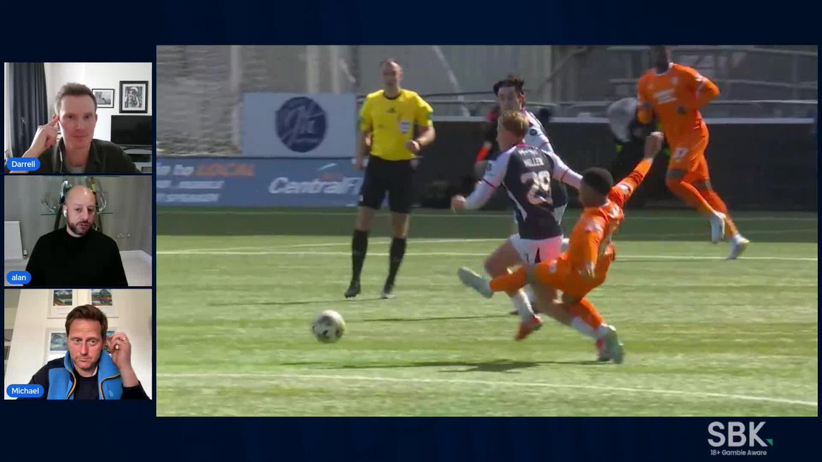 "In a normal world, this isn't a talking point" 😬 Michael Stewart, Alan Hutton and Darrell Currie on the DOGSO incident involving Jayden Meghoma and Calvin Miller, comparing it to Marc Leonard's red card the week before 🗣️ Presented by SBK | 18+ | Please Gamble Responsibly