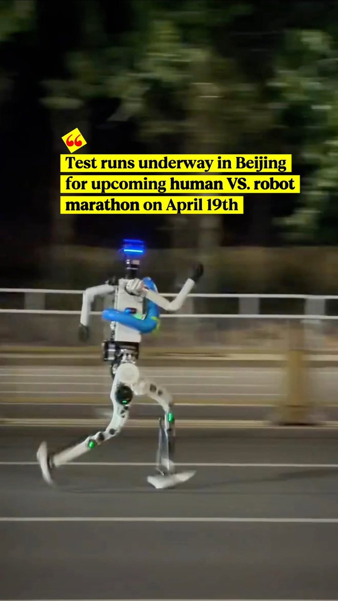 Even the black robot is the fastest