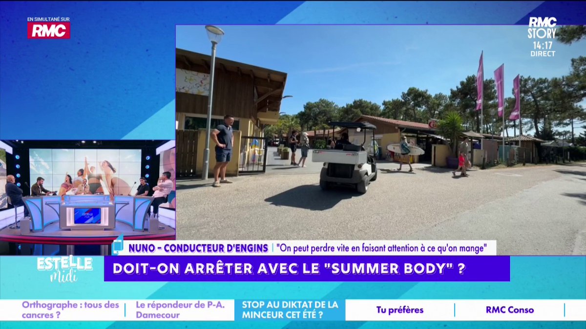 💪 Doit-on arrêter avec le « Summer body » ? 📞 Nuno : "J'ai réduit la quantité dans l'assiette depuis 2 mois ! Avant ce test, je faisais 83kg et juste le fait de réduire la quantité, je suis à 77kg ! Je ne me prive pas ! C'est pour frimer à la plage cet été !" #EstelleMidi