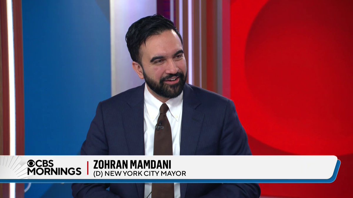 “I’m proud of what the team has accomplished”: New York City Mayor Zohran Mamdani reflects on his first 100 days in office, and his relationship with President Trump. “We’re seeing the kind of progress we were told was impossible,” the mayor told CBS Mornings about his main campaign promises, adding he believes democratic socialism "can flourish anywhere."
