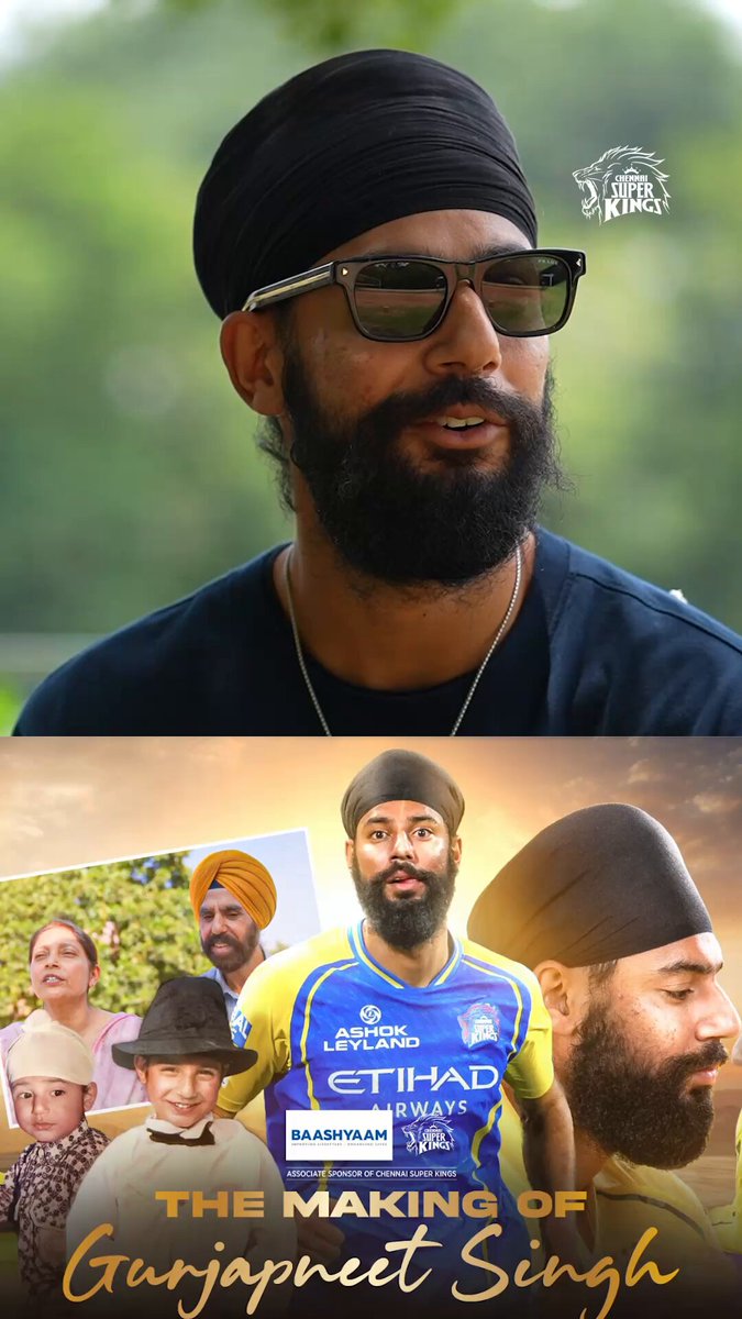When he adopted Chennai for cricket! 💛 Watch Gurjapneet’s story in #TheMakingOf Link : #WhistlePodu