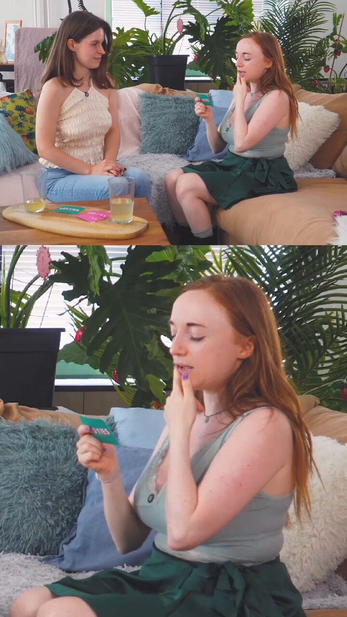 We set up the cute Cat with sweet Daniela and dared them to kiss each other's favorite body part 😏💖 Watch more here ➡️
