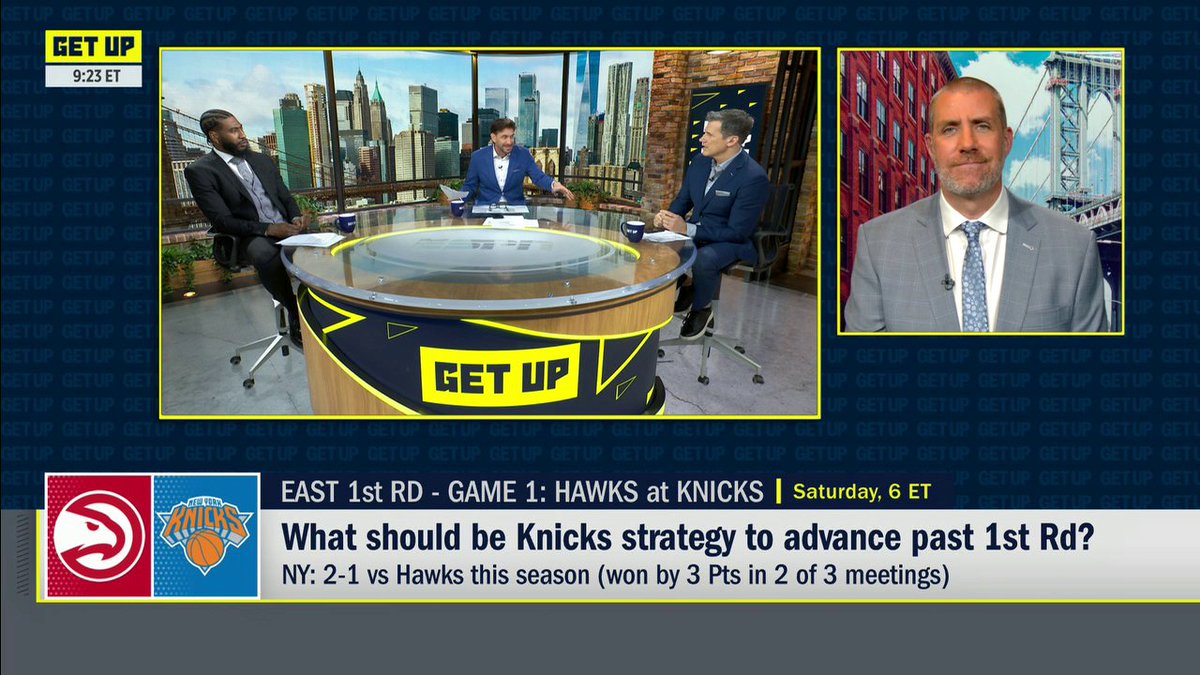 "I don't think it's external pressure though. I think it's internal." —Alan Hahn and Iman. on the Knicks' own expectations ✍️