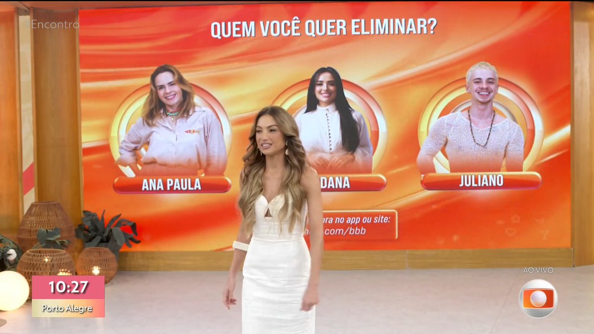 O público do encontro reagindo ao paredão com palmas e a Ana Paula como: 🔇