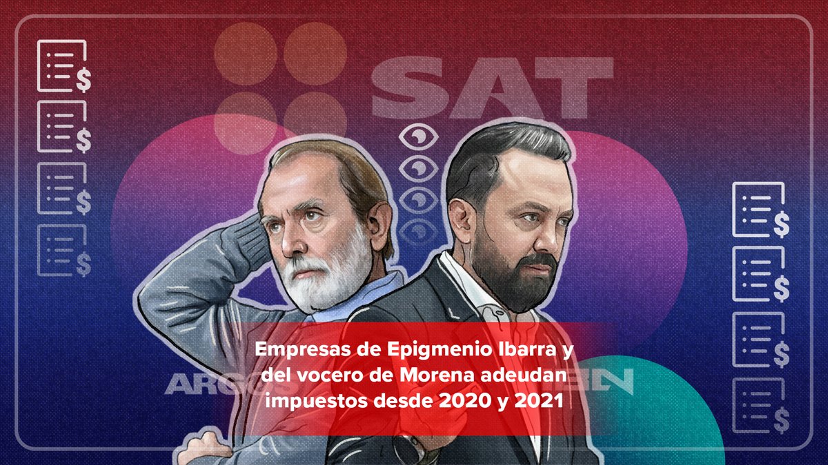 🔴 El SAT colocó en la antesala de embargo a 2 empresas vinculadas al entorno de la 4T, tras detectar adeudos fiscales que crecieron por años. Se trata de Argos Producciones, ligada a epigmenio ibarra, e IBN, asociada a Arturo Ávila., vocero de diputados de Morena 🧵