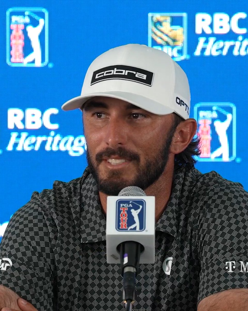 "My son now has a Seminole golf shirt and an Augusta golf shirt... So I think my son might get beat up in elementary school." 😂 Max Homa's son is already flexing logos on all his classmates.
