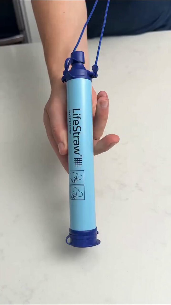 LifeStraw, a portable water filter that instantly remove 99.9999% of bacteria and parasites from dirty water sources.