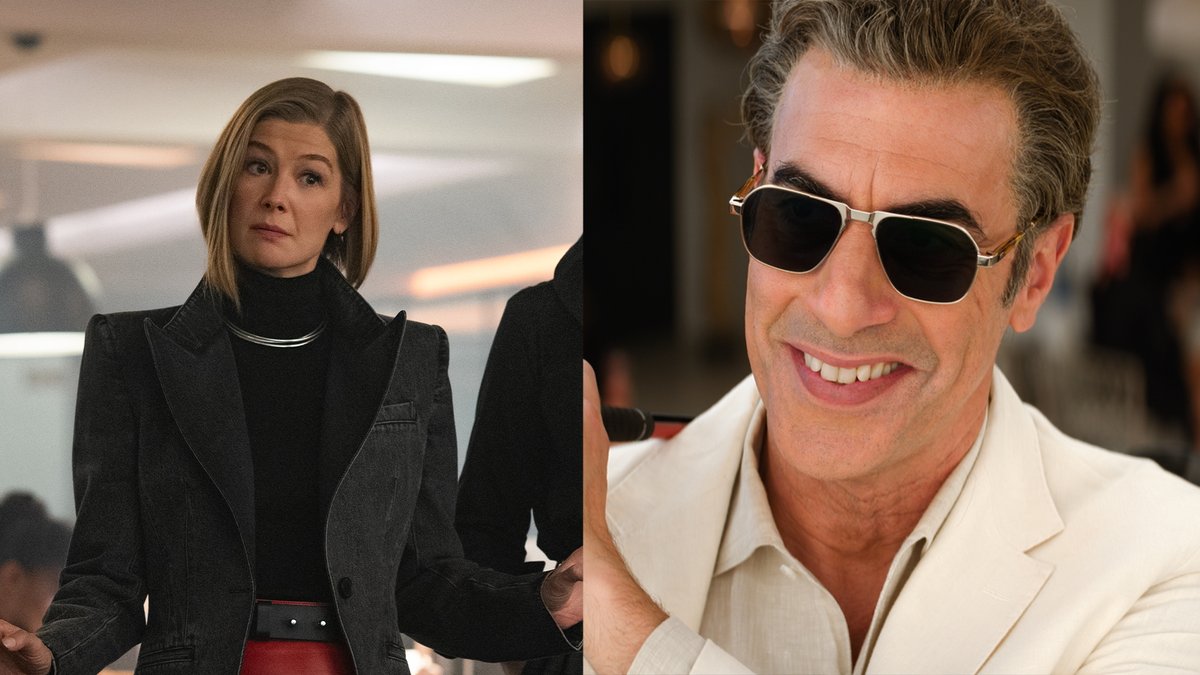 E SE FOSSE AO CONTRÁRIO? Primeiro As Damas, novo filme com Sacha Baron Cohen e Rosamund Pike, estreia em 22 de maio. 💪