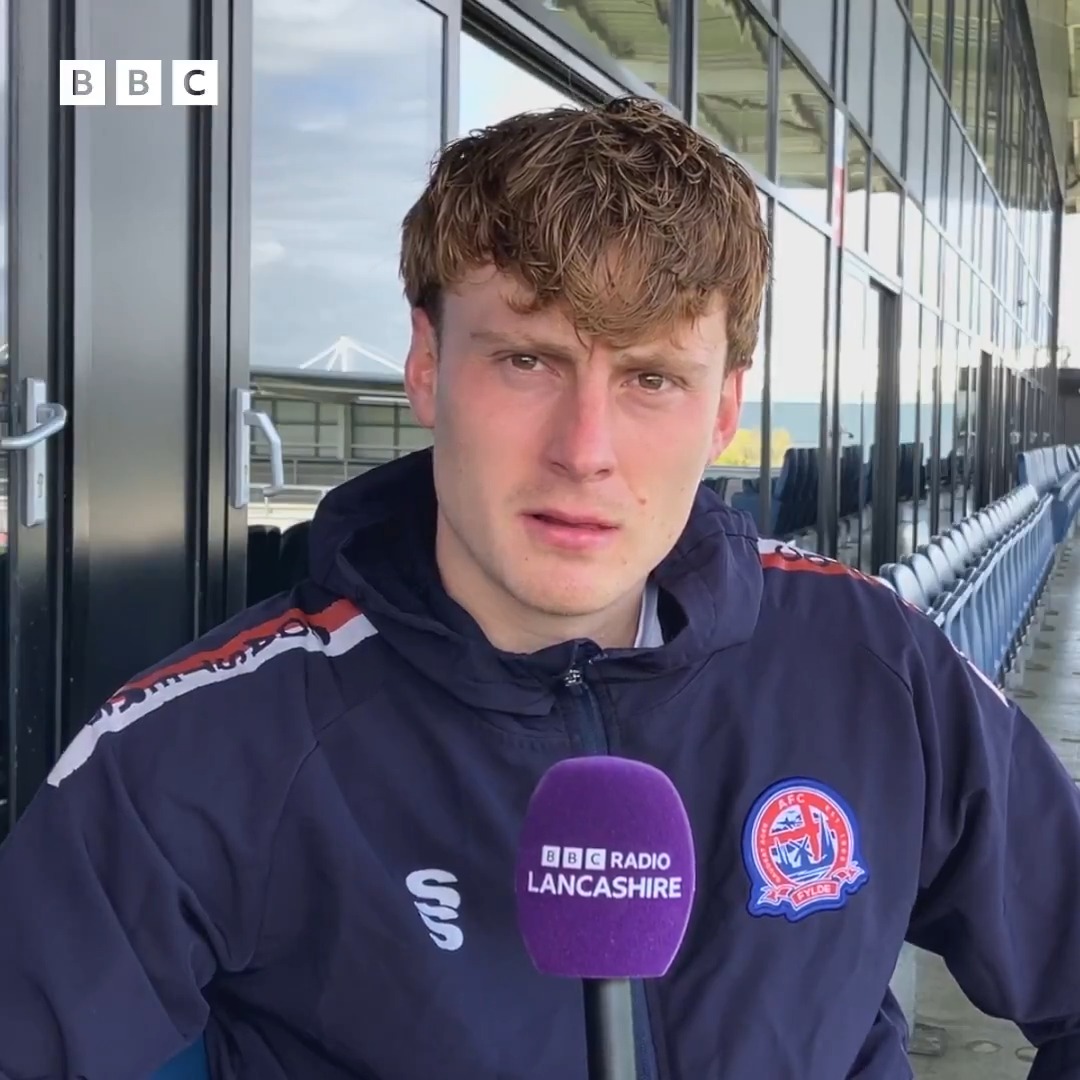 ⚪️ "You don't win a league just by turning up. It was never going to be easy... We've got two games left, so we're just doing what we can." AFC Fylde's Will @Lancaster_03 #bbcfootball | #nonleague