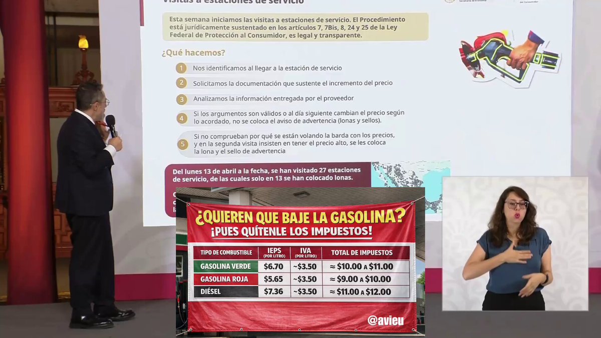 PROFECO justifica las lonas de “no cargues aquí” al afirmar que lo hacen para ir “orientando a las personas, en dónde comprar y en dónde no comprar la gasolina”, y advierte que las seguirán colocando para “cuidar el bolsillo de las familias”, no sólo en gasolineras, sino también en restaurantes, tiendas y autoservicios.