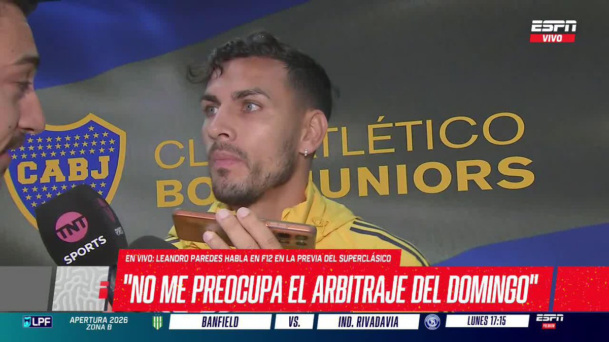 🗣️LEANDRO PAREDES: "No puedo decir mucho del arbitraje, sé lo que pasó y lo que generó, mis compañeros me han contado cosas, no creo en la mala intención de nadie".