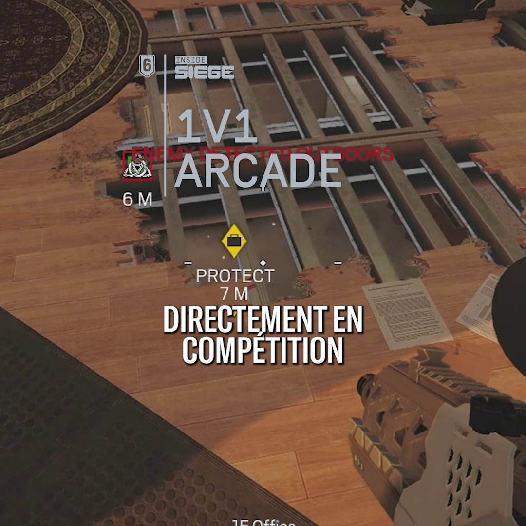 Le Mode Arcade 1V1 commence dès aujourd'hui ! ⚔️ Voici les spécificités du mode ⬇️ 🛡️ Pas accès aux shields 🧭 Une sélection de 3 maps : Oregon, Maison et Clubhouse Alors, qui mets-tu au défi au 1V1 ? 😎