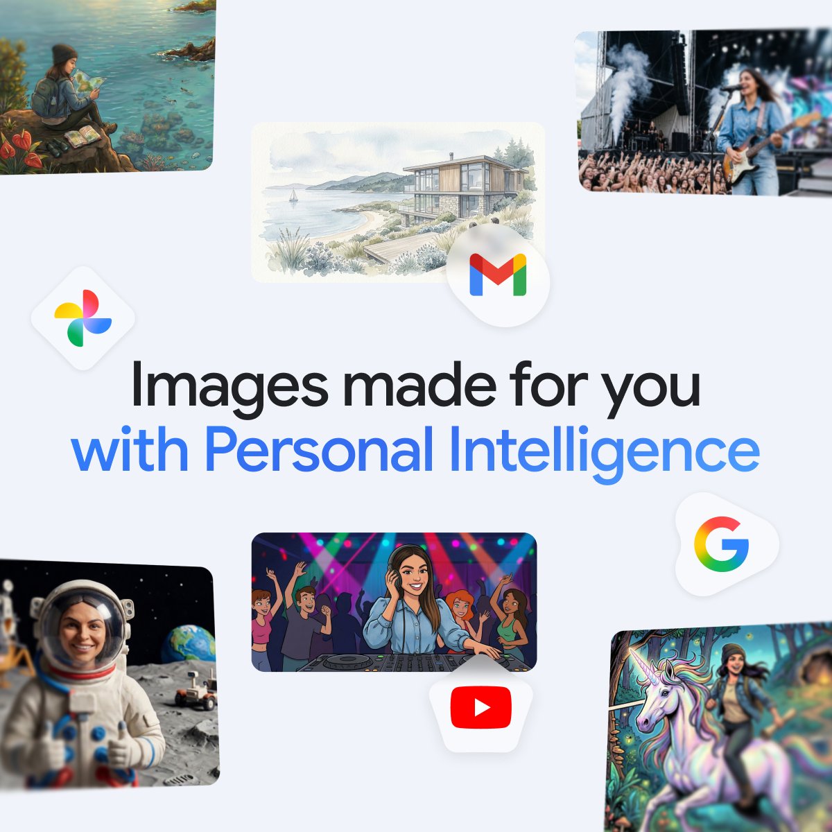 Personal Intelligence 🤝 Nano Banana 2 Personal Intelligence now gives Gemini an understanding of your preferences and interests when generating images, so you can spend more time creating and less time explaining.