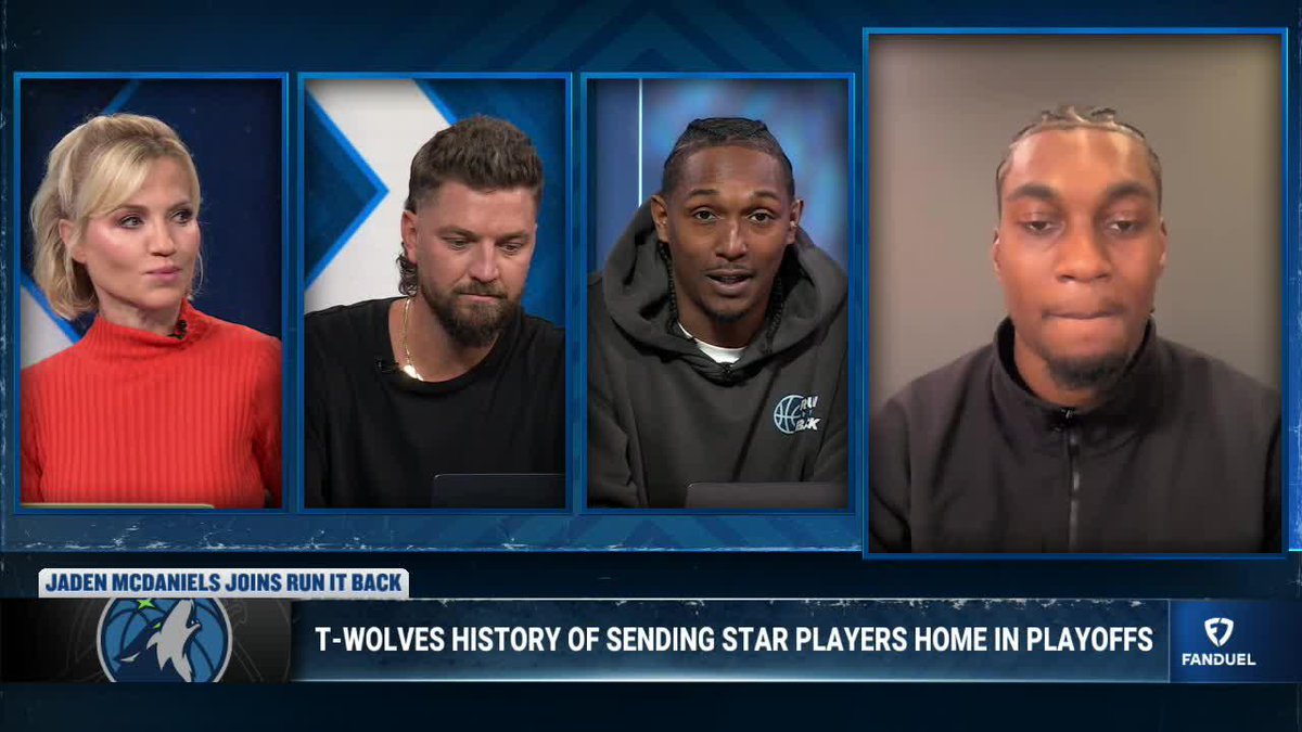 Jaden McDaniels on the Timberwolves having the toughest path to the NBA title: "It's the route we want to go...we play our best when we play the best teams and nobody thinks we're going to win." 🐺🔥🏆 Michelle Beadle | Chandler Parsons | Lou Williams