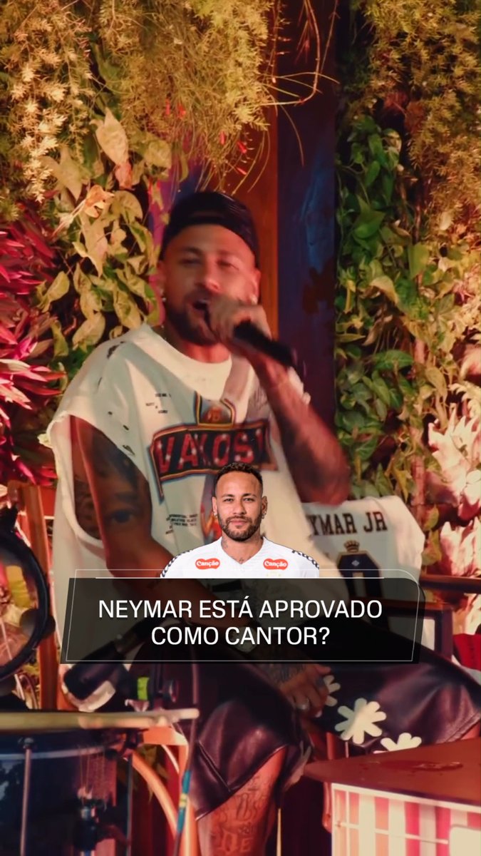 Neymar cantando na festa de aniversário de Bruna Biancardi, sua esposa. 🎥 Reprodução