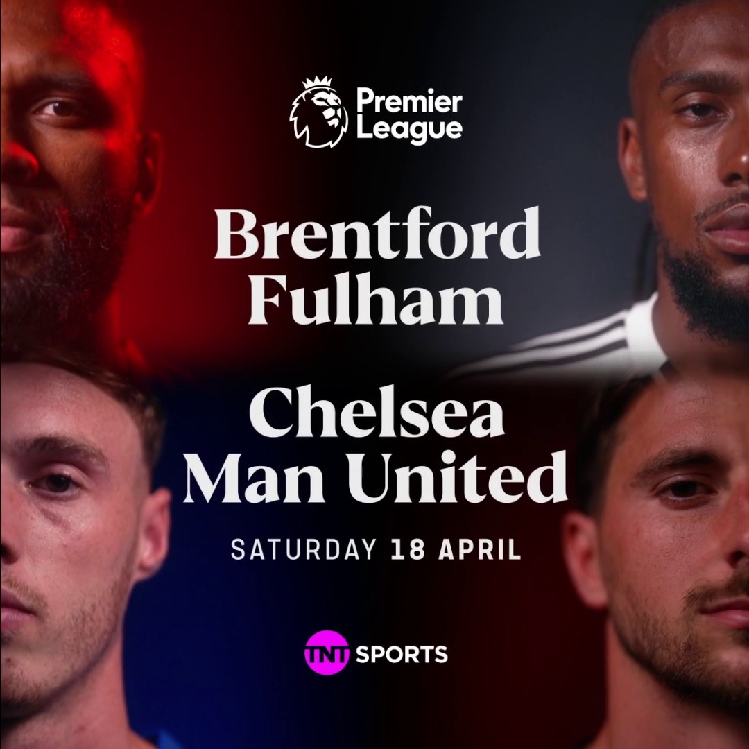 Two massive clashes. One unmissable Saturday 🔥⚽ Brentford v Fulham Chelsea v Manchester United 📺 Stream with TNT Sports on HBO Max